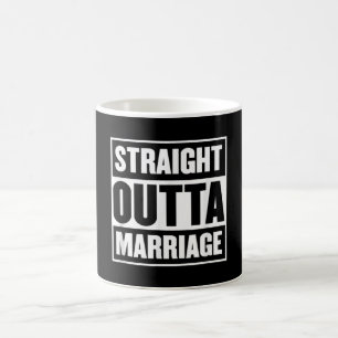 Caneca De Café Hetero Outta Casamento Funny Divorny Party