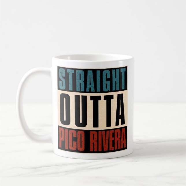 Caneca De Café Hetero Outta Pico Rivera California CA (Esquerda)