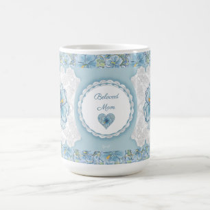 Caneca De Café Hibiscus & lace TURQUOISE
