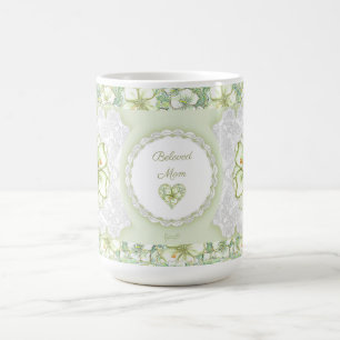 Caneca De Café Hibiscus & lace WHITE