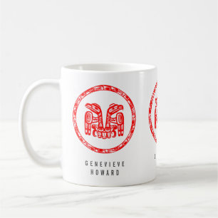 Caneca De Café Hida Tribal Native Red Eagle
