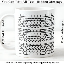 Caneca De Café Hidden Message Love Your Soul, Custom 109Bb Quote