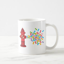 Caneca De Café Hidróxido de Fogo com Ossos Cachorros