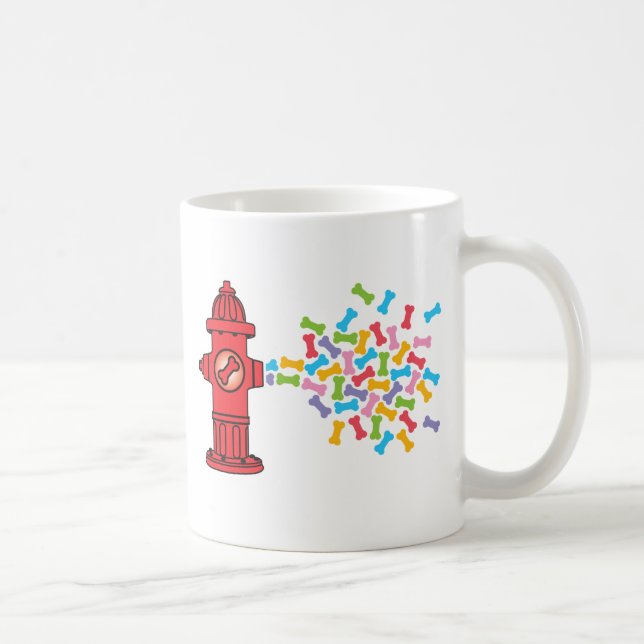 Caneca De Café Hidróxido de Fogo com Ossos Cachorros (Direita)