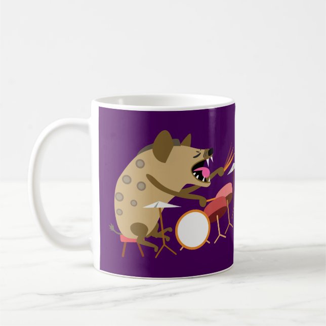 Caneca De Café Hiena que joga cilindros (Esquerda)