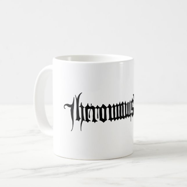 Caneca De Café Hieronymus Bosch signature (Frente Esquerda)