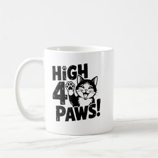 Caneca De Café High 4 Paws Cat