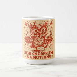 Caneca De Café High on Caffeine & Emotions