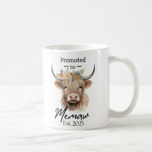 Caneca De Café Highland Cow Mug - Força e Beleza, Promovido a