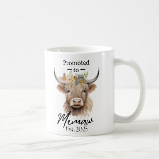 Caneca De Café Highland Cow Mug - Força e Beleza, Promovido a