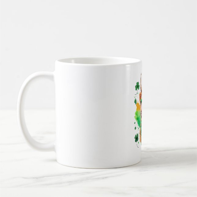 Caneca De Café Highland Cow Rua Patrick's , Lucky Cow (Esquerda)