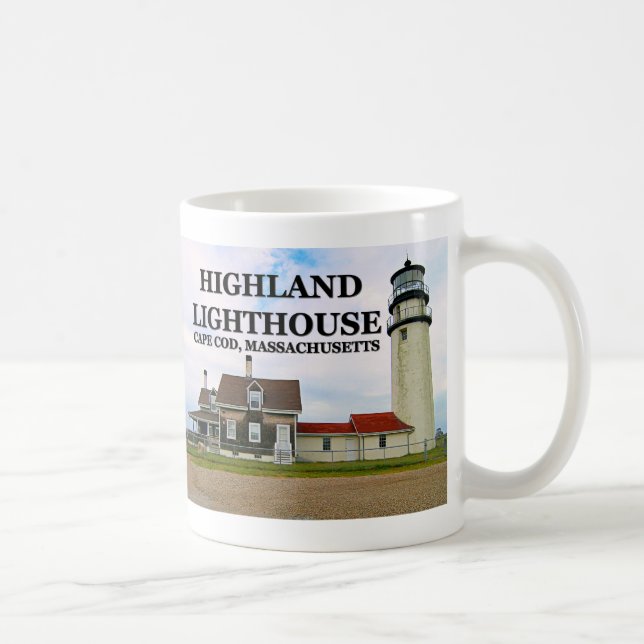 Caneca De Café Highland Lighthouse, Cabo Cod, Massachusetts Mug (Direita)