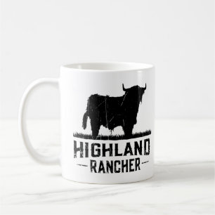 Caneca De Café Highland Rancher - Vaca Highland Escocesa Para Cat