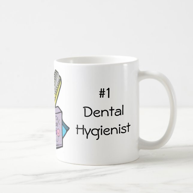 Caneca De Café Higienista #1 dental (Direita)