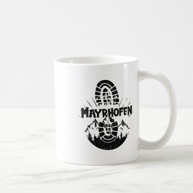 Caneca De Café Hiker Mayrhofen Tyrol Áustria Férias (Direita)