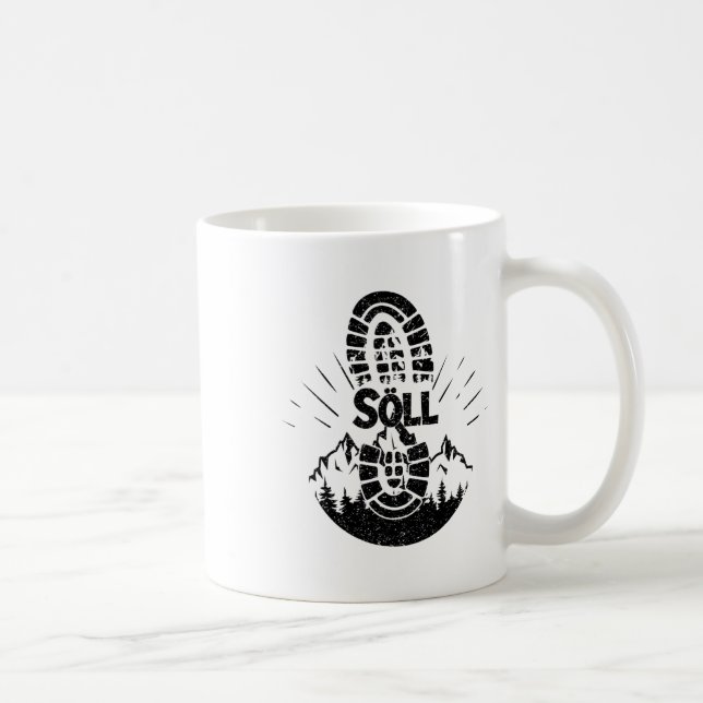 Caneca De Café Hiker Söll Tyrol Áustria Férias (Direita)