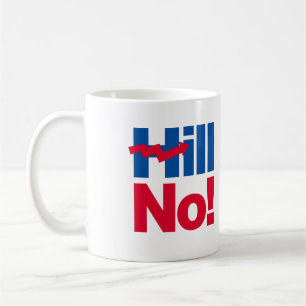 Caneca De Café Hill No Hillary - - Anti-Hillary -