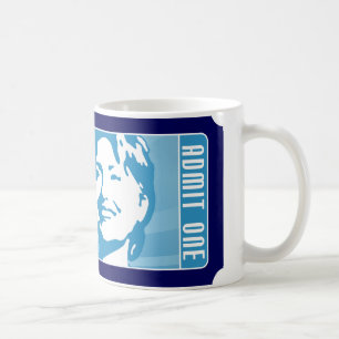Caneca De Café hillary clinton 08. o bilhete.