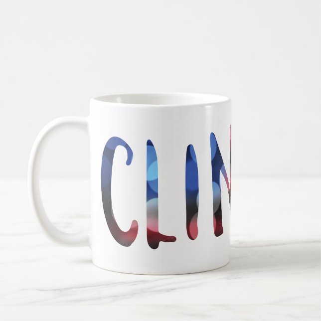 Caneca De Café Hillary Clinton bokeh (Esquerda)