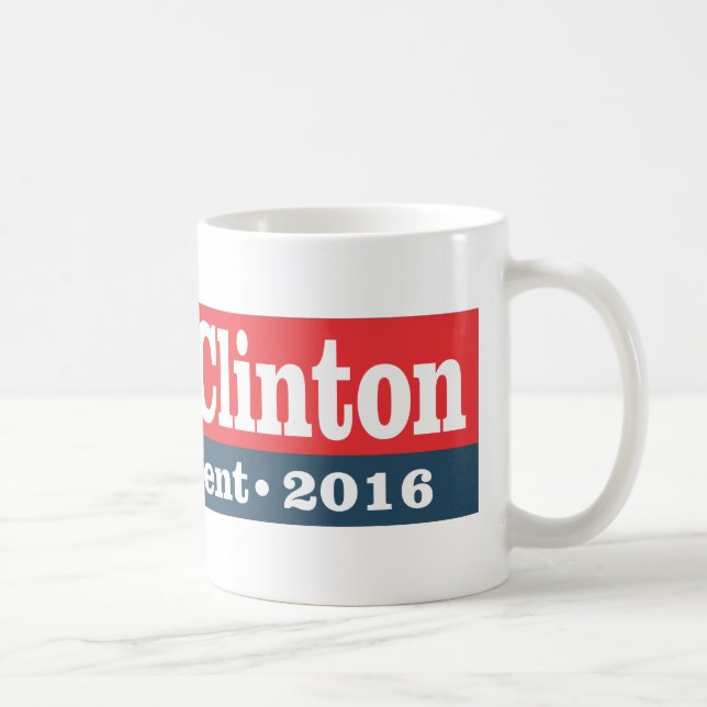 Caneca De Café Hillary Clinton para o presidente 2016 (Direita)