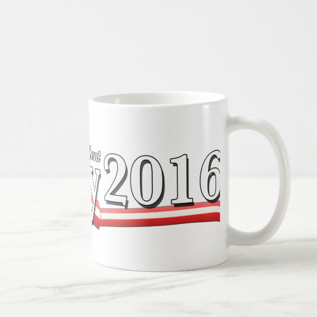 Caneca De Café Hillary Clinton para o presidente 2016 (Direita)