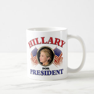 Caneca De Café Hillary Clinton Para Presidente 2016