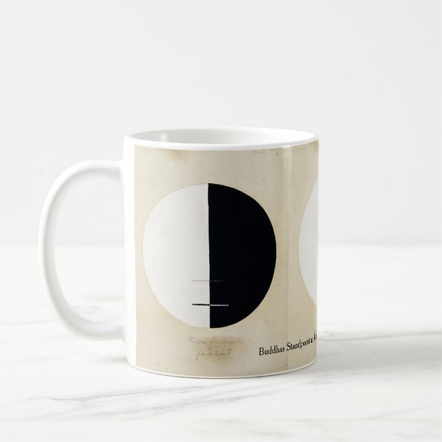 Caneca De Café Hilma af Klint abstrato art (Esquerda)