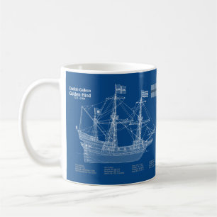 Caneca De Café Hind de ouro - ABD de Planos de Esquema de Entrega