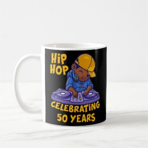 Caneca De Café Hip Hop Music 50º Aniversário Black History Dj Da