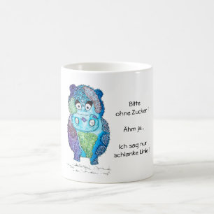 Caneca De Café Hipopótamo multicolor