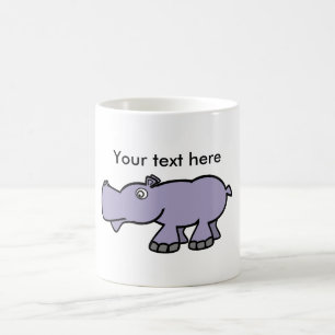 Caneca De Café Hipopótamo roxo