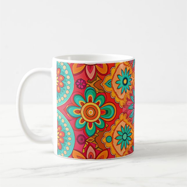 Caneca De Café Hippie Art Coffee Mug (Esquerda)