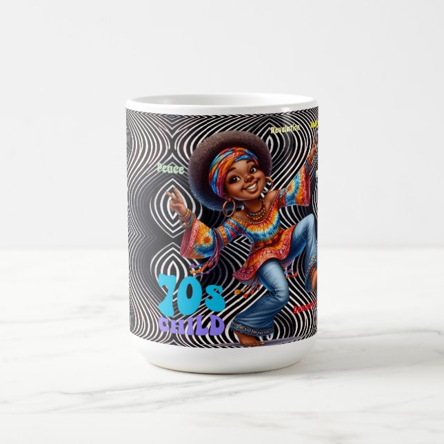 Caneca De Café Hippie Chic 70s Child Mug (Centro)
