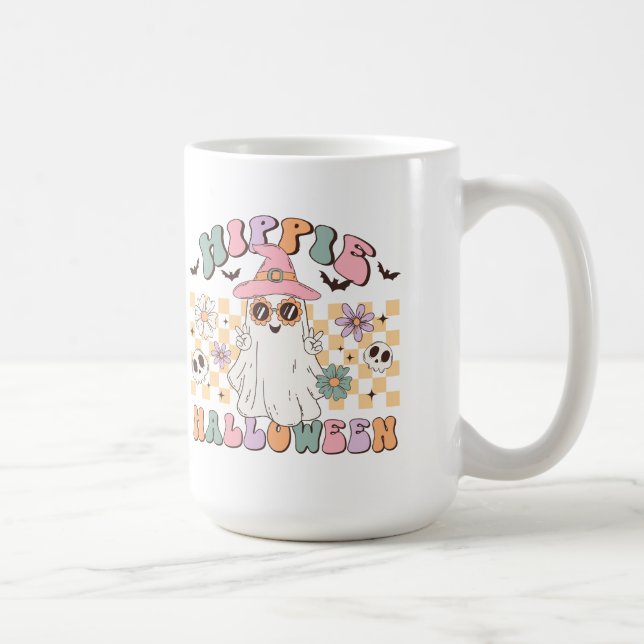 Caneca De Café Hippie Halloween (Direita)