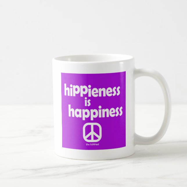 Caneca De Café Hippieice é felicidade (Direita)