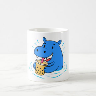 Caneca De Café Hippo Boba