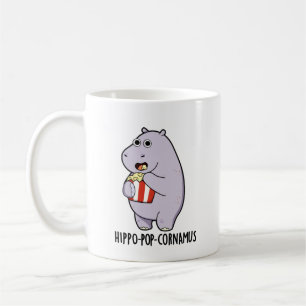 Caneca De Café Hippo-pop-cornamus Funny Hippo Pun