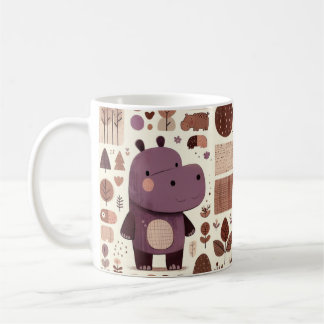 Caneca De Café Hippo Puro Adorável