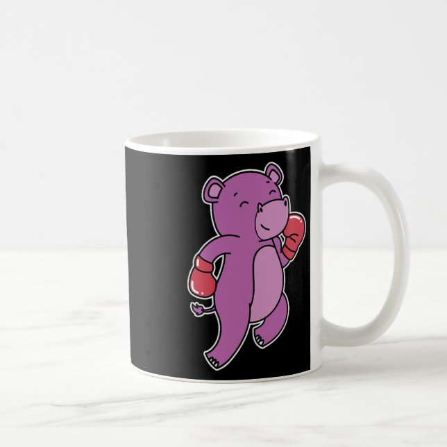 Caneca De Café Hippopotamus faz boxing (Direita)