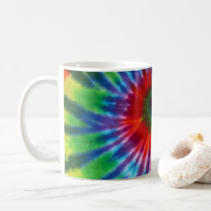Caneca De Café Hippy Tie Dye 60s