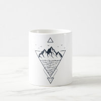 Hipster de Montanhas Geométricas Modernas