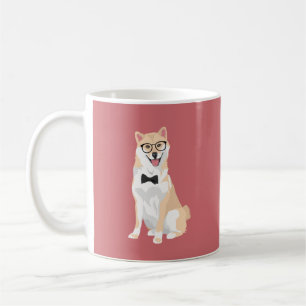 Caneca De Café Hipster legal de assento Shiba Inu para amantes do