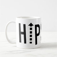 Hipster Negro Moderno Tipografia Mug