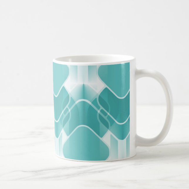 Caneca De Café Hipster Retro Mug, Teal (Direita)