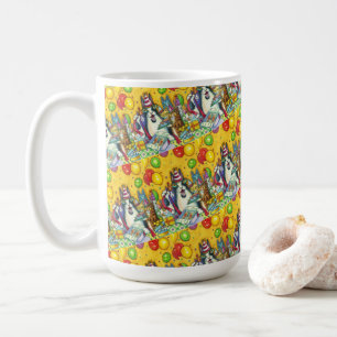 CANECA DE CAFÉ HISS N' FITZ CATS, KITTENS, MICE, ANIVERSÁRIO ENG