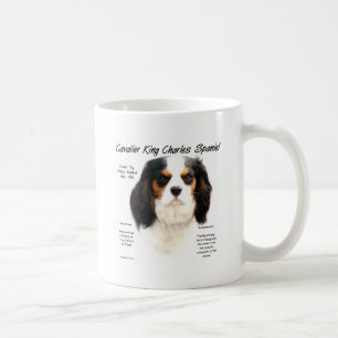 Caneca De Café História do Cavaleiro Rei Charles Spaniel (tricolo