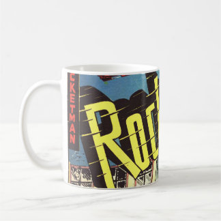 Caneca De Café História em quadrinhos retro - Rocketman