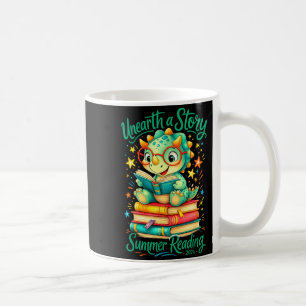 Caneca De Café História engraçada de dinossauro desenterrado leit