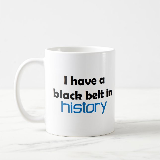 Caneca De Café História faixa preta (Esquerda)