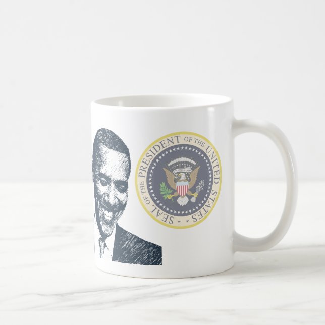 Caneca De Café HISTÓRIA - Inauguração do Presidente Obama (Direita)